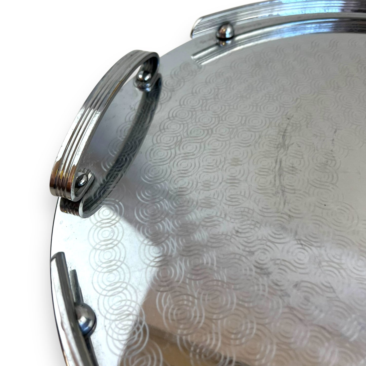 Ranleigh round Stainless Steel Serving Tray