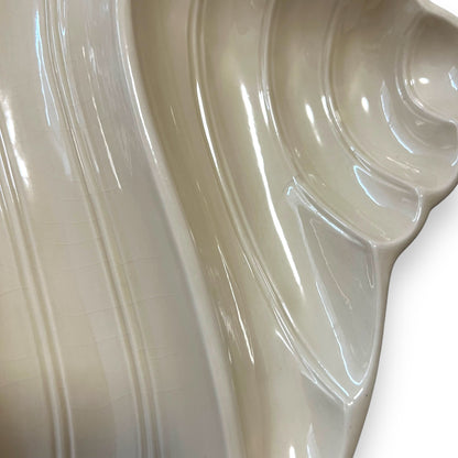 Beige Shell-Shaped Serving Platter
