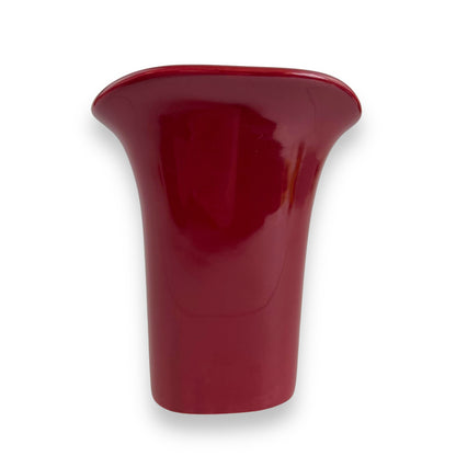 Dark Burgundy Vase with Calla Lilies artwork