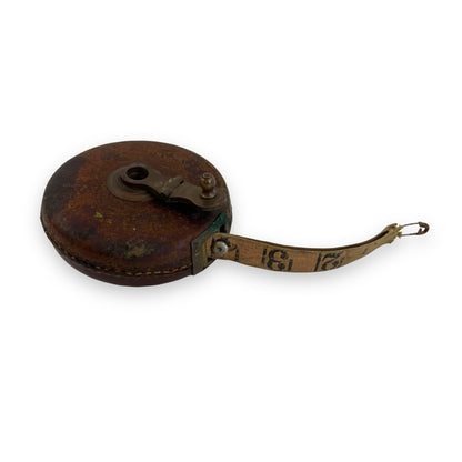 Vintage Leather Measuring Tape - Antique Craftsman’s Tool