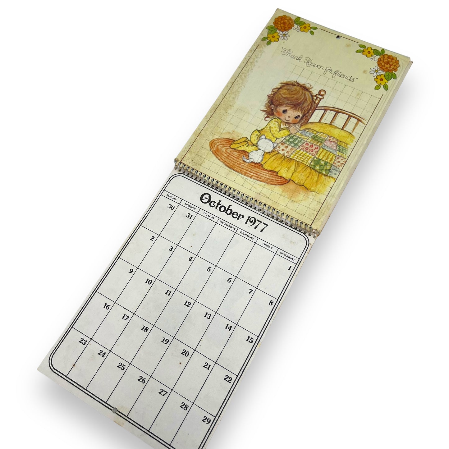 Holly Hobbie 1977 Calander