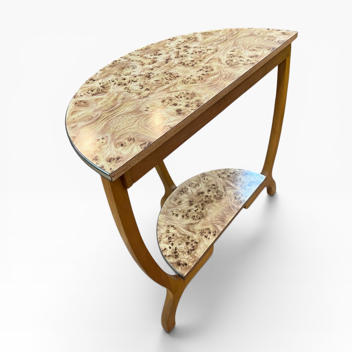1. Burlwood Hall Table / Console Table