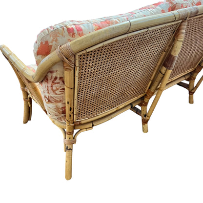Cane Three Seater Lounge