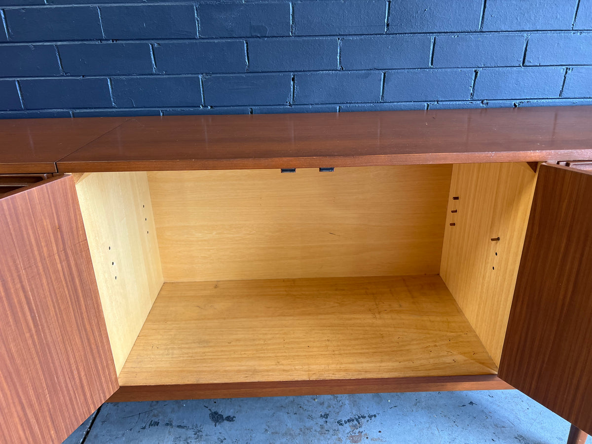 Wrightbuilt Mid-Century Teak Sideboard with Cocktail Bar