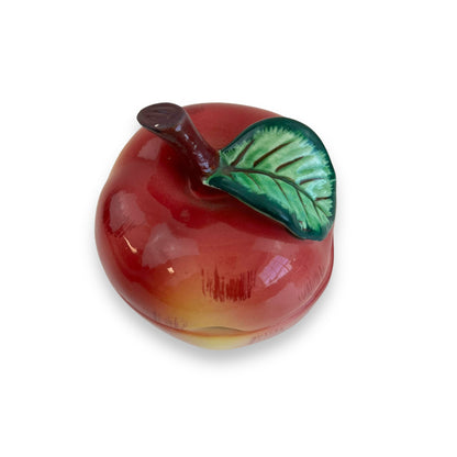Apple shape condiments bowl with lid