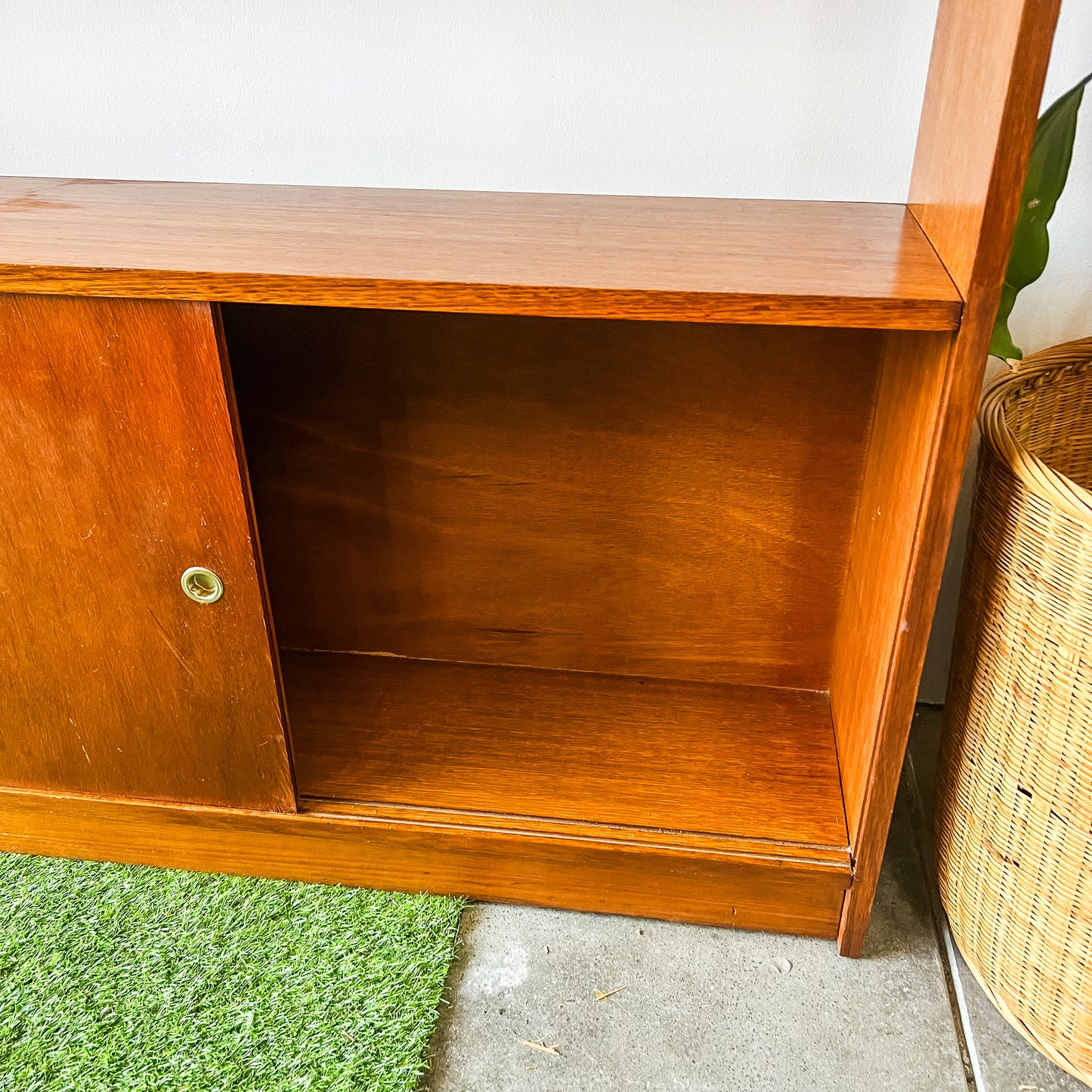 Mid-Century Modern Teak Wall Unit / Bookshelf