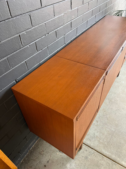 Wrightbuilt Mid-Century Teak Sideboard with Cocktail Bar
