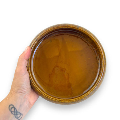 Brown Glazed Ceramic Bowl