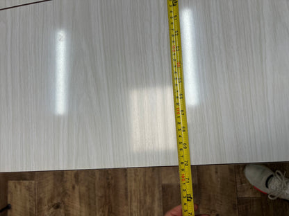 Extendable Laminate Dining Table – White Woodgrain