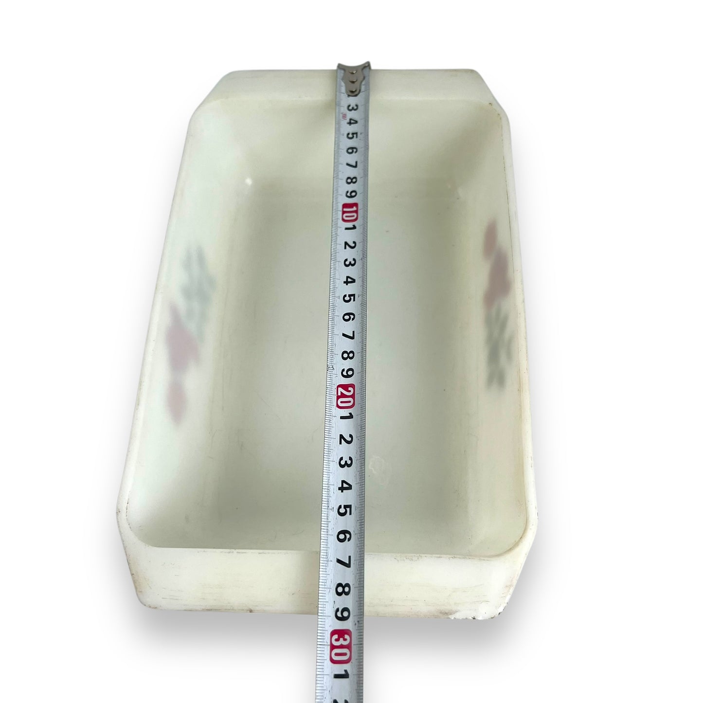 Pyrex “June Rose” Milk Glass Baking Dish