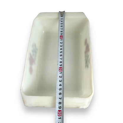Pyrex “June Rose” Milk Glass Baking Dish