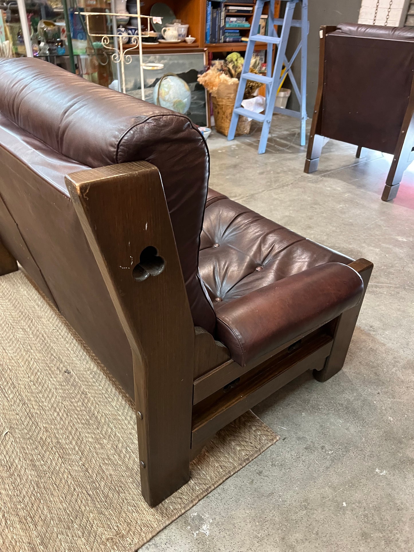 Davis Furniture Leather 2 Seater Sofa – Solid Timber Frame