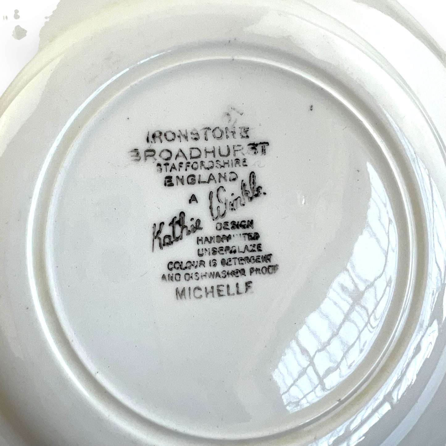 Vintage Kathie Winkle Broadhurst “Michelle” Side plate set of 4