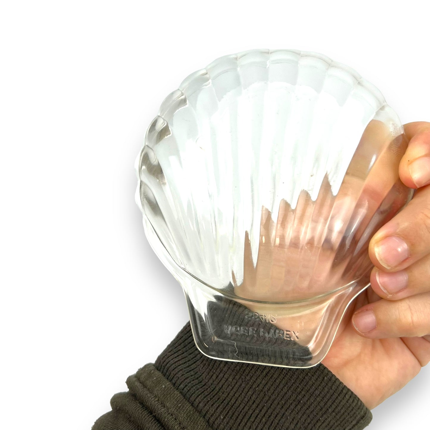 Glass Shell Dish x4 Agee Pyrex