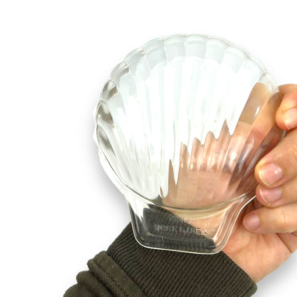 Glass Shell Dish x4 Agee Pyrex