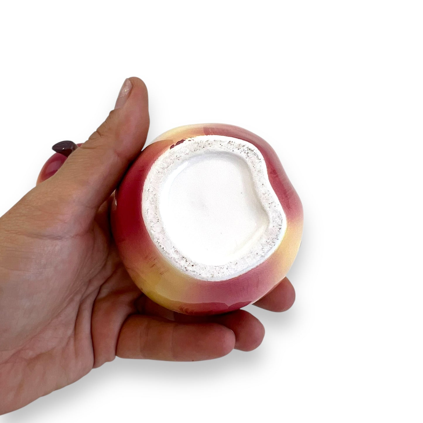 Apple shape condiments bowl with lid