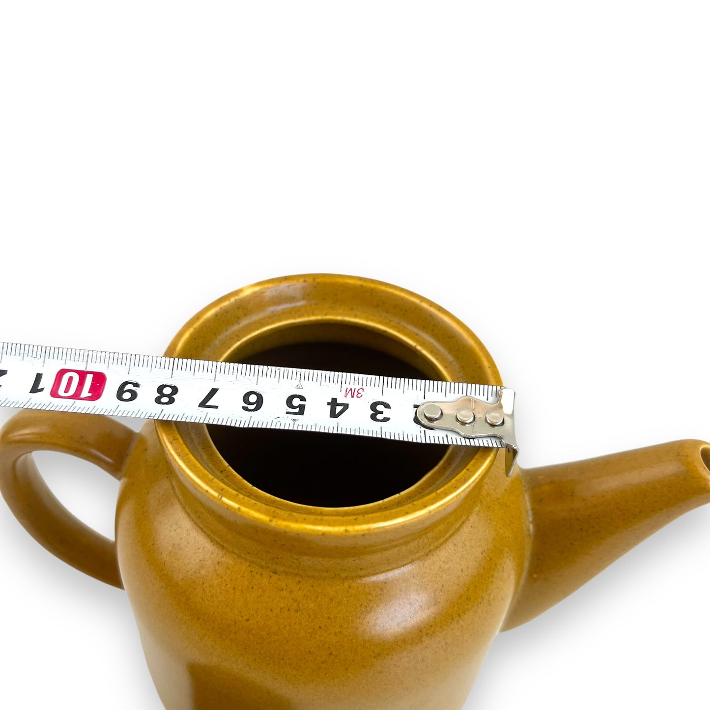 Caramel Coloured Teapot with brown lid - Made in Japan