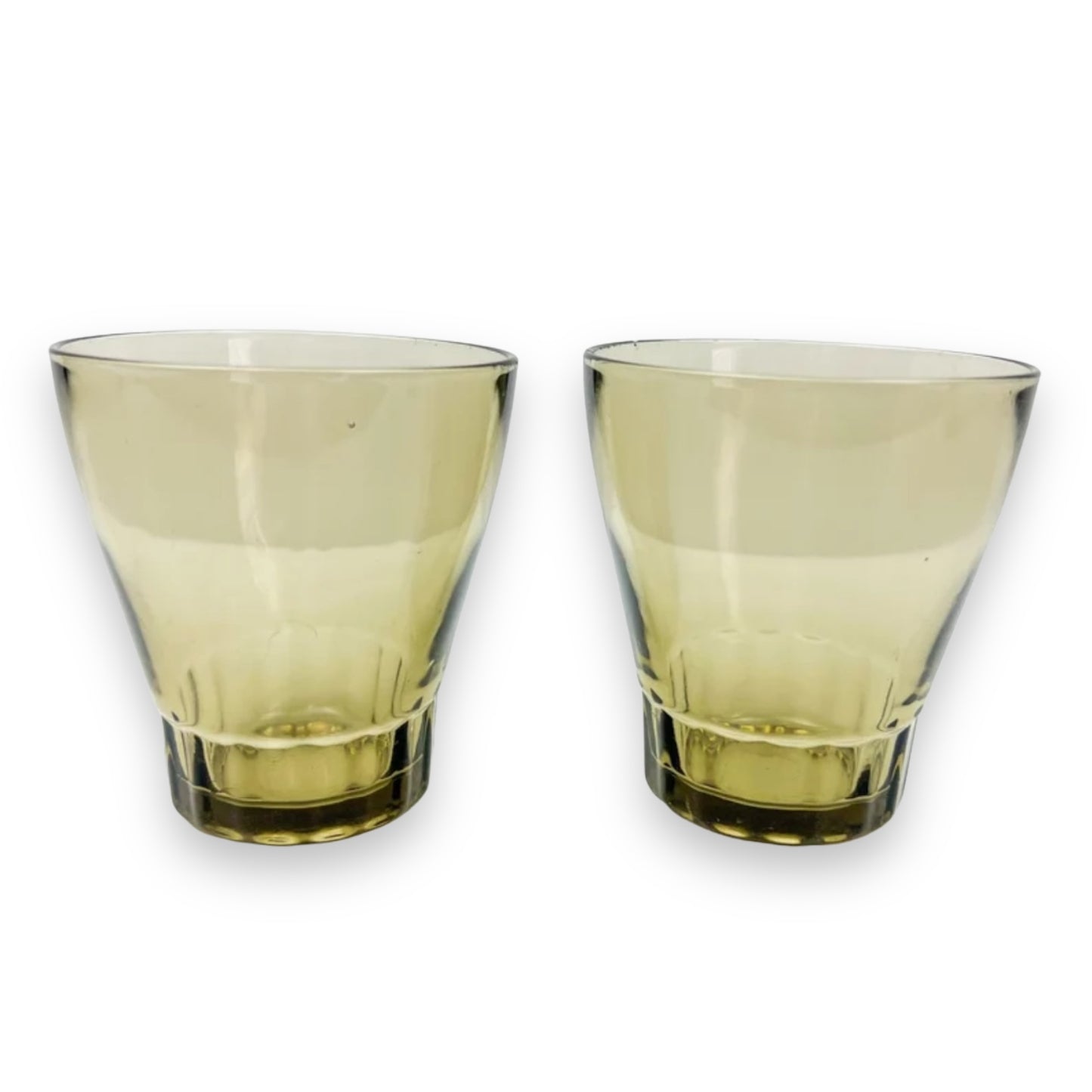 Vintage Smokey drinking glass set of 2 - Made in Argentina