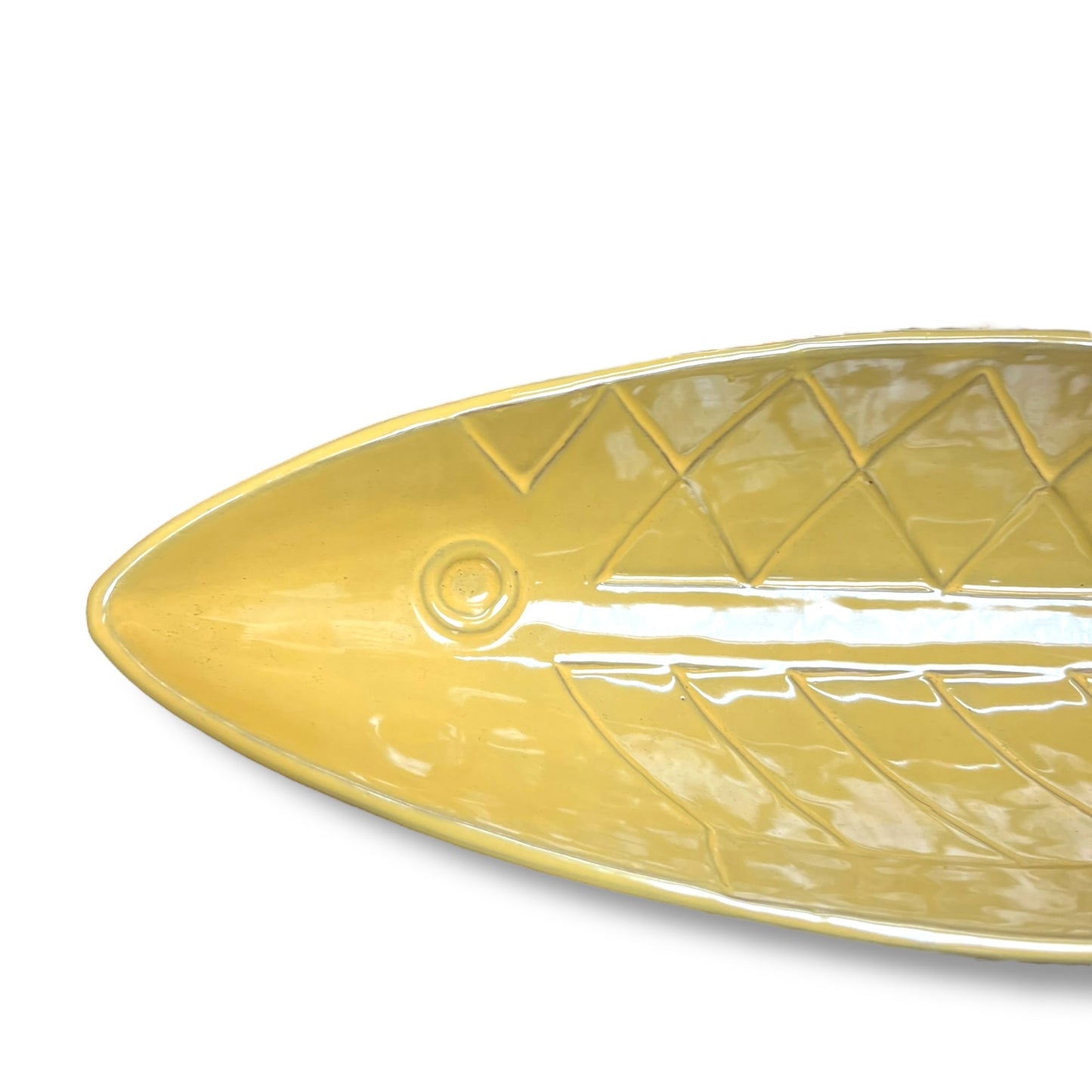 Gabriel Ceramic Yellow Fish Dish — Mid-Century Swedish Design