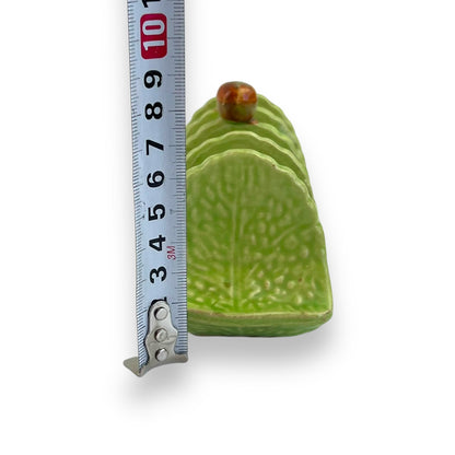 Manto Ware Green Leaf pattern Ceramic Toast Rack
