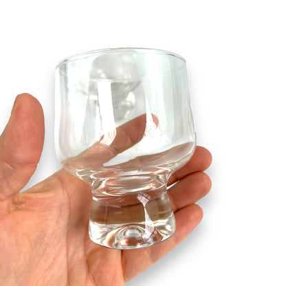 Crown Corning Bubble Stemmed Glass Set of 6 - 9x6.5cm