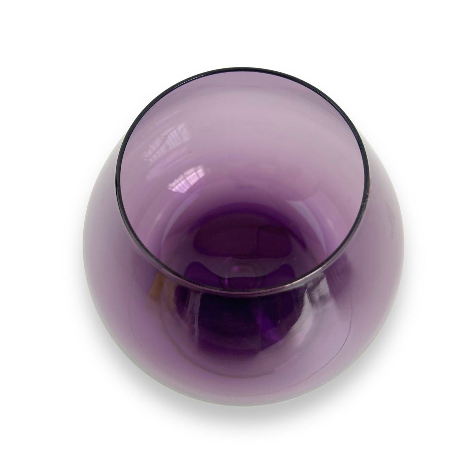 Purple Balloon Glass Vase