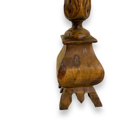 Wooden Candlestick Holder
