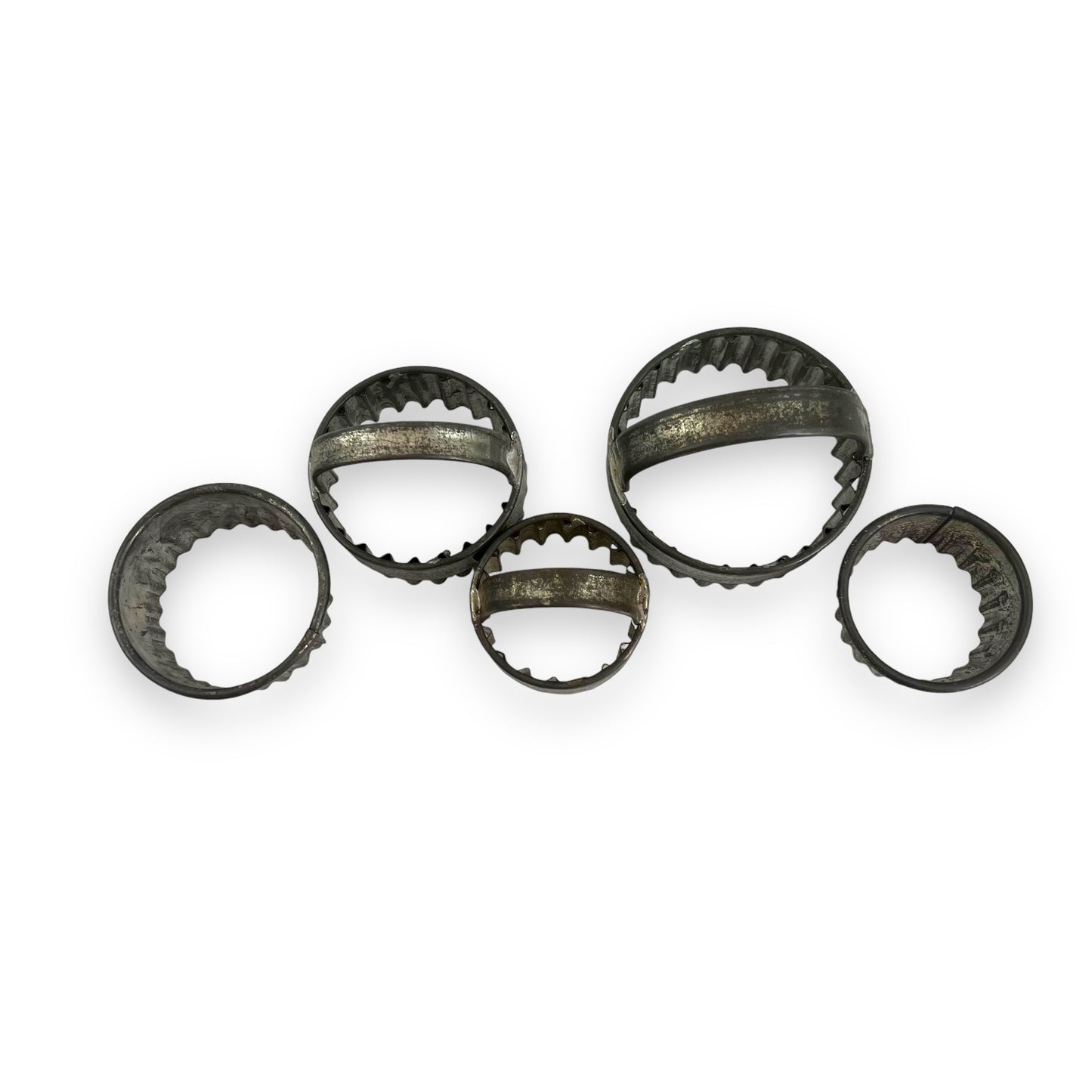 Vintage Metal Pastry Cutter set of 5