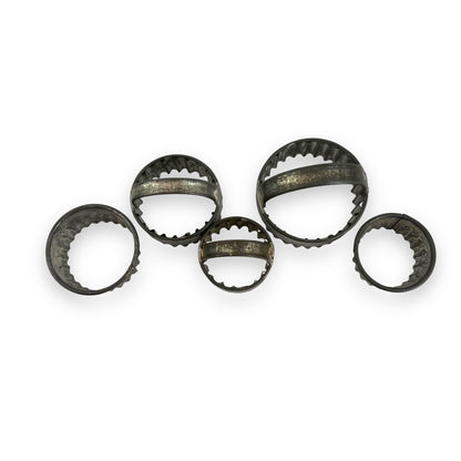 Vintage Metal Pastry Cutter set of 5