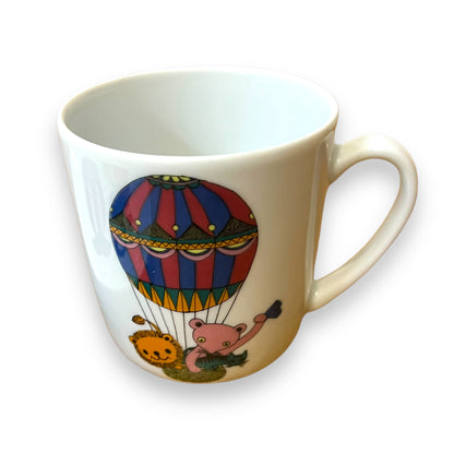 Arzberg Germany Plate and Mug Set - Whimsical Hot Air Balloon Design