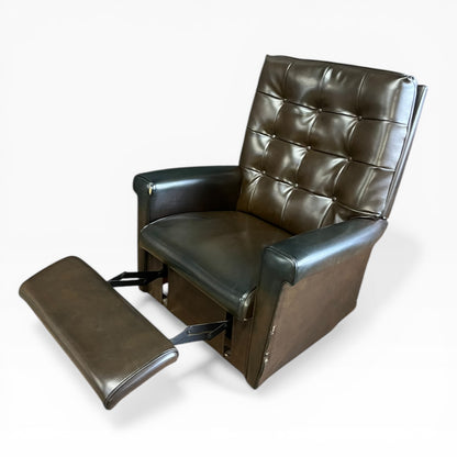 Brownish Black Jason Reclining Lounge Chair with footrest