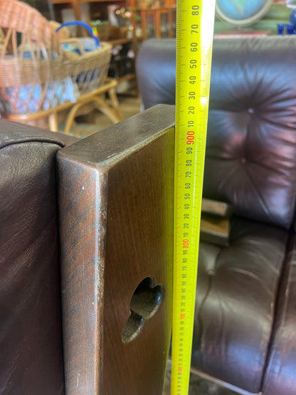 Davis Furniture Leather Armchair – Solid Timber Frame