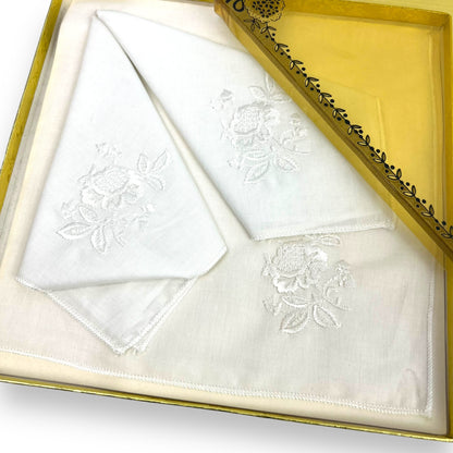 White Handkerchief in Box New Unused