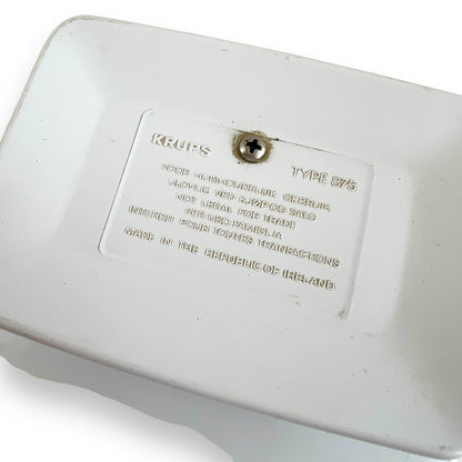 Krups white plastic kitchen scales