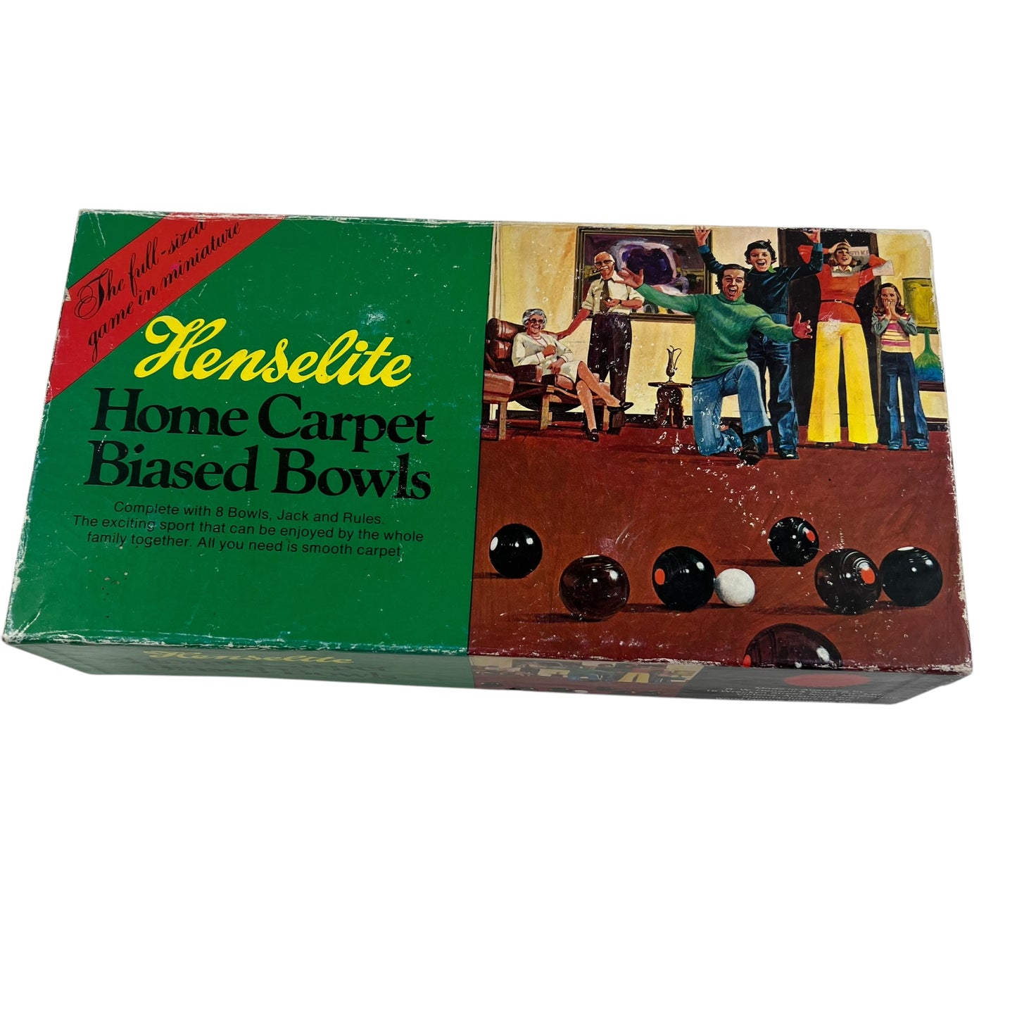 Henselite home carpet biased bowls set in original box