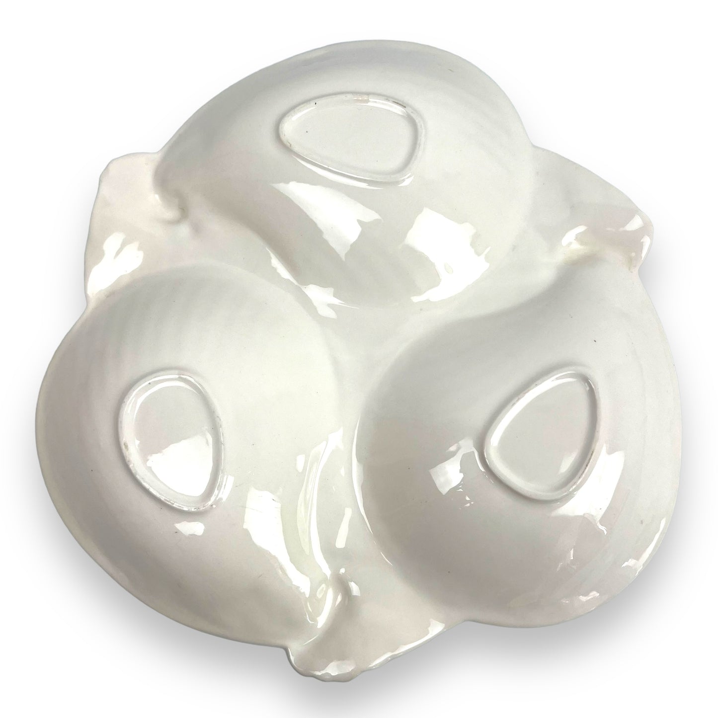 Shell Trio Platter white & green