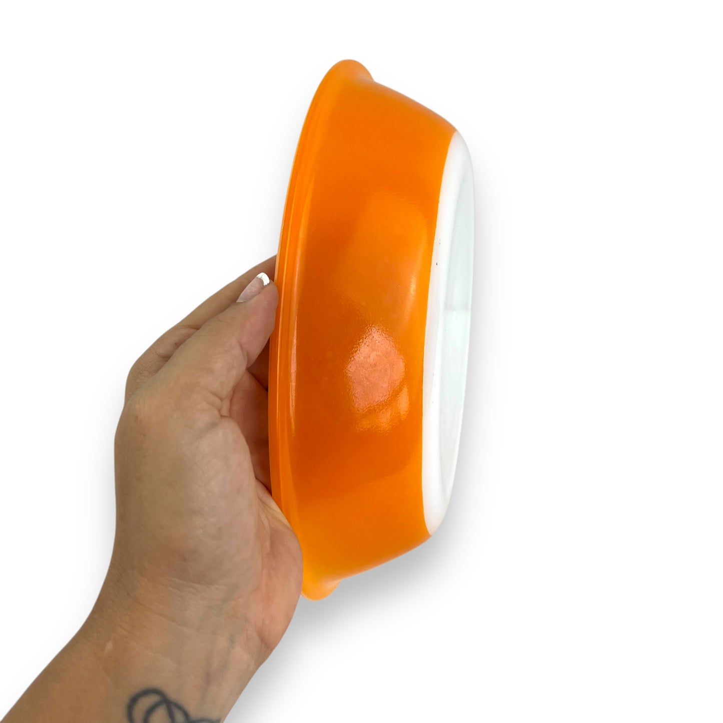 Crown Pyrex Orange dish