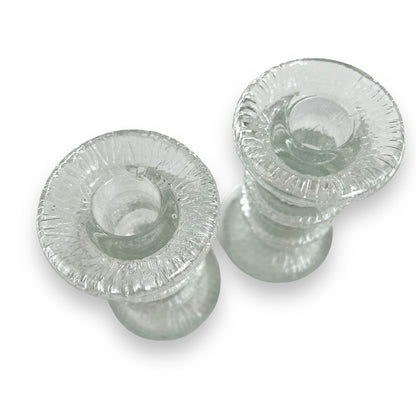 Littala Festivo Pillar Candlestick holder pair 12cm tall