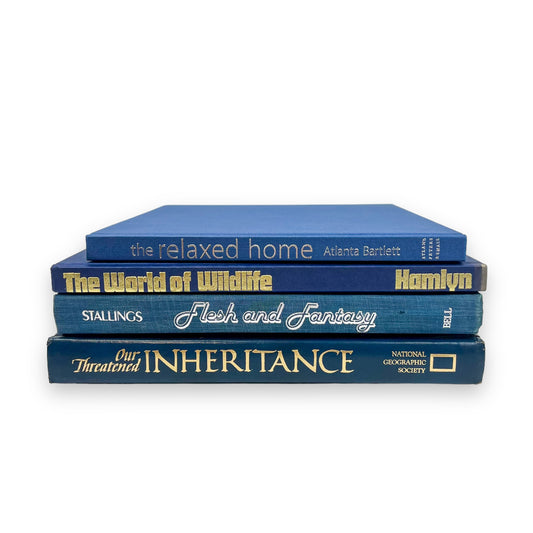 Blue Hard Cover Book Bundle