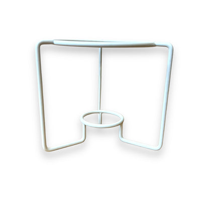 White Metal Fondue Tealight Candle Holder