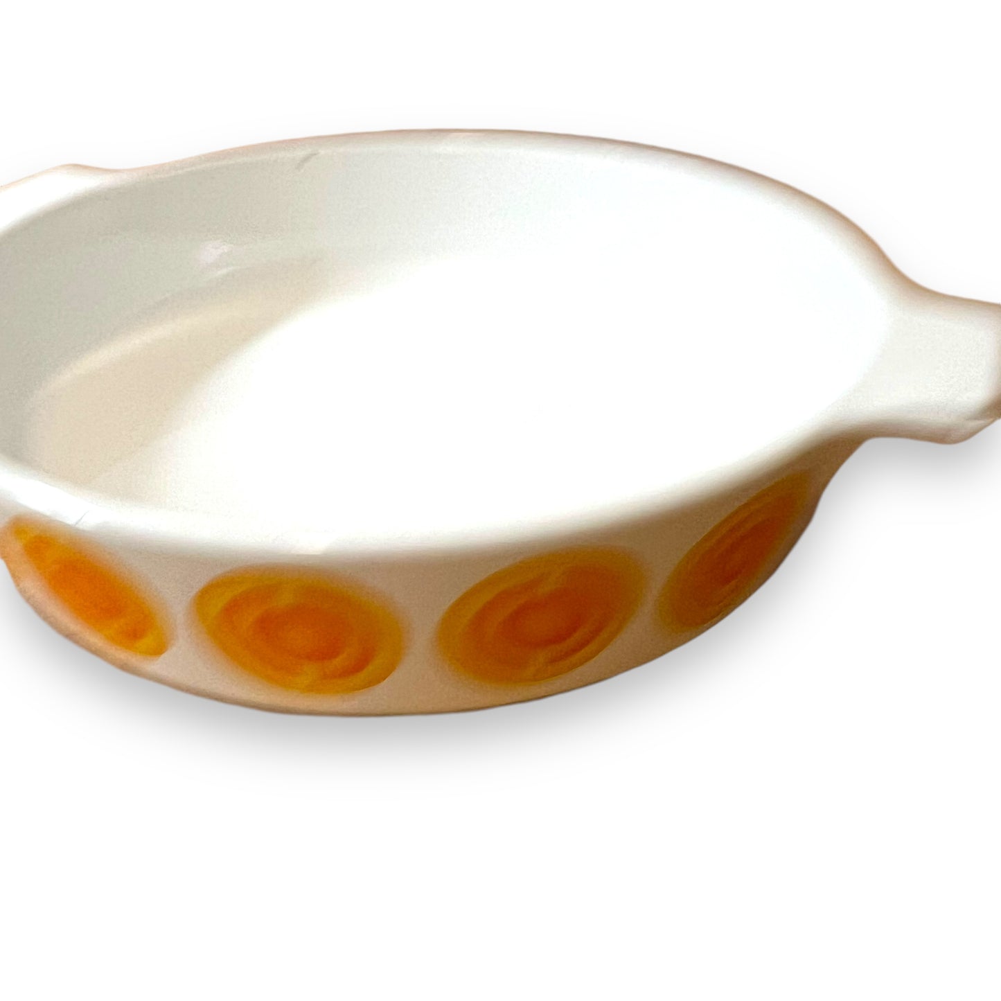 Pyrosil Electro Oval Baking Dish - Retro Orange Design, Made in the Netherlands (No Lid)