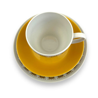 Constantia RSA Yellow Patterned Teacup Trio Set