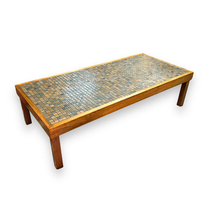 One-of-a-Kind Handmade Mid-Century Mosaic Tile Coffee Table