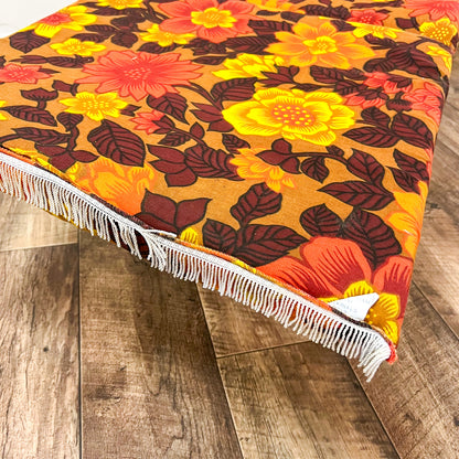 Retro Flower Sun Lounger Cushion