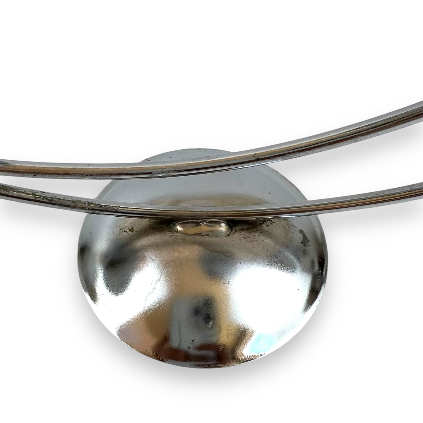 MCM Chrome & Copper Candle Holder