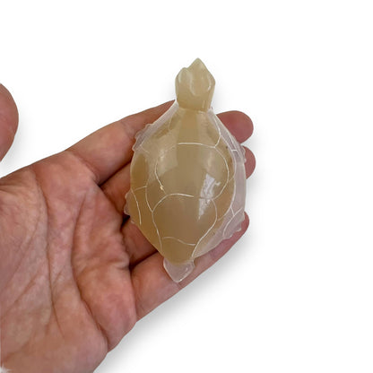 Stone carved turtle statue ornament