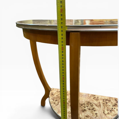 1. Burlwood Hall Table / Console Table