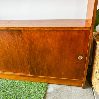 Mid-Century Modern Teak Wall Unit / Bookshelf