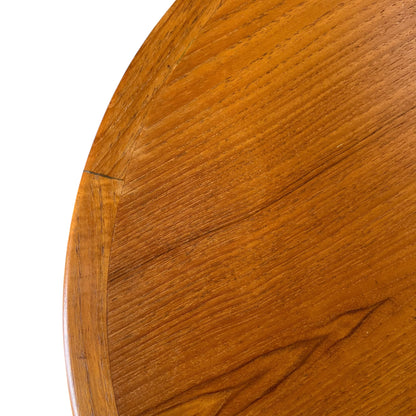 Mid-Century Teak Extension Dining Table – Retro Oval Shape
