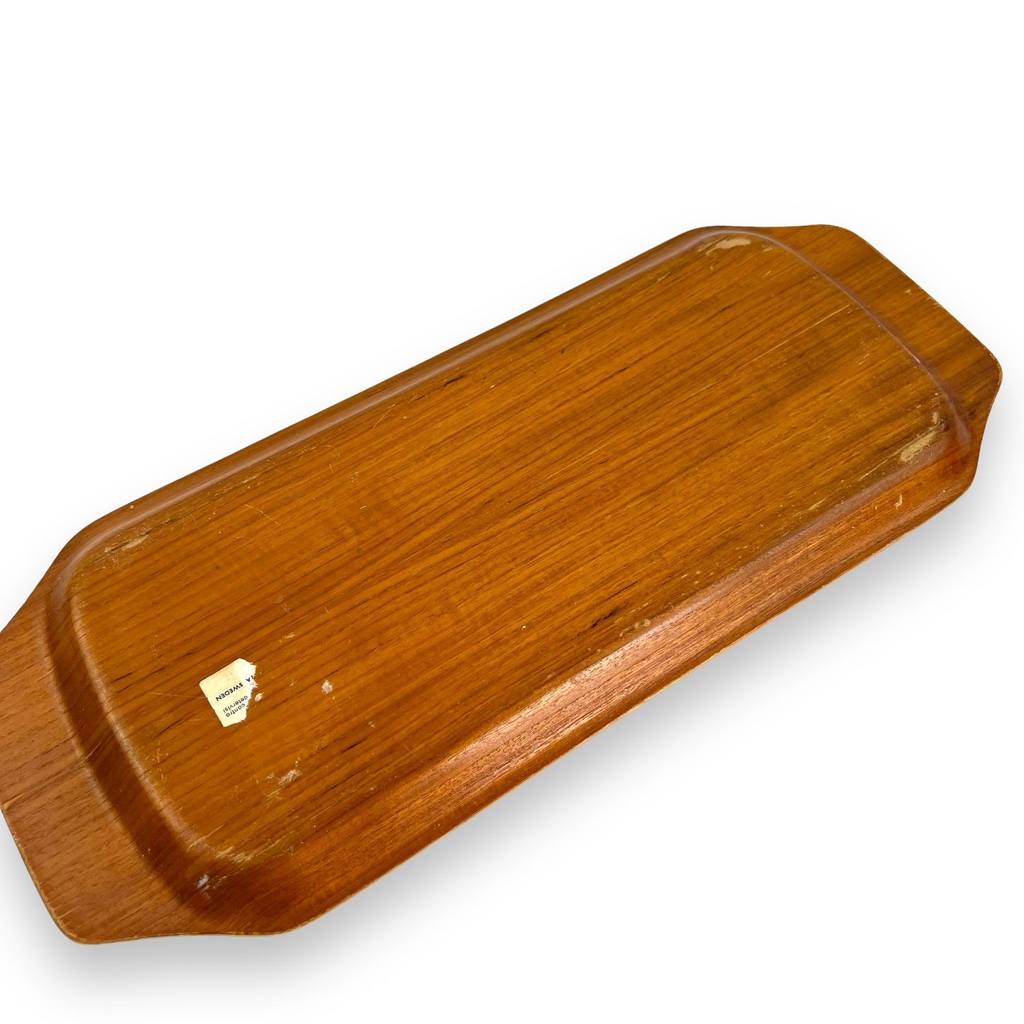 Wood platter with flowers